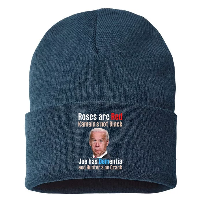 Funny Conservative Anti Biden Sustainable Knit Beanie