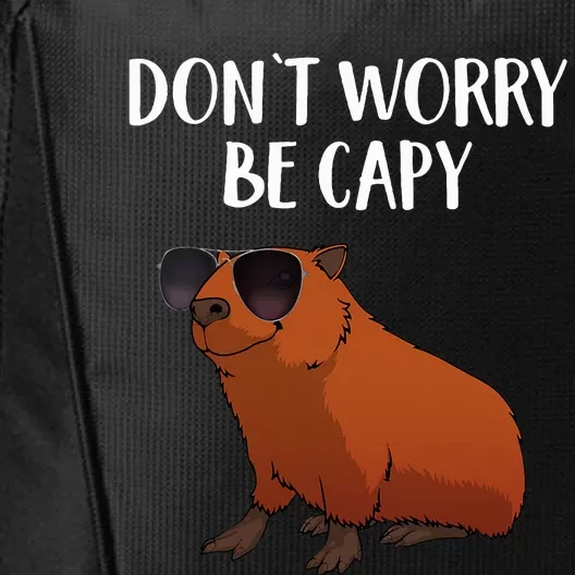 Funny Capybara Art For Cavy Rodent Lover Capybara City Backpack