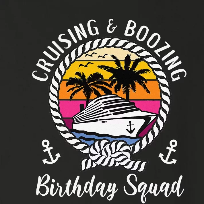 Funny Cruising and Boozing Birthday Cruise Birthday Squad Toddler Long Sleeve Shirt