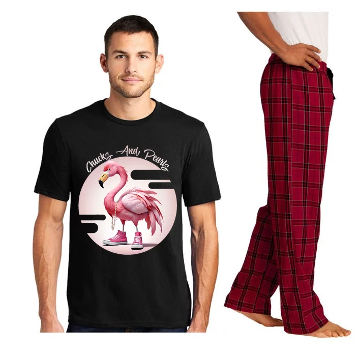 Flamingo Chucks And Pearls Comma La Kamala Pajama Set