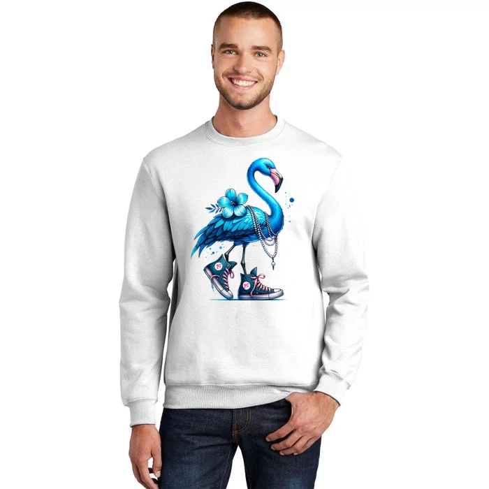 Flamingo Chucks And Pearls Comma La Kamala 2024 Sweatshirt