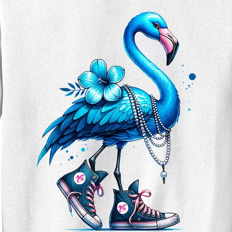 Flamingo Chucks And Pearls Comma La Kamala 2024 Sweatshirt