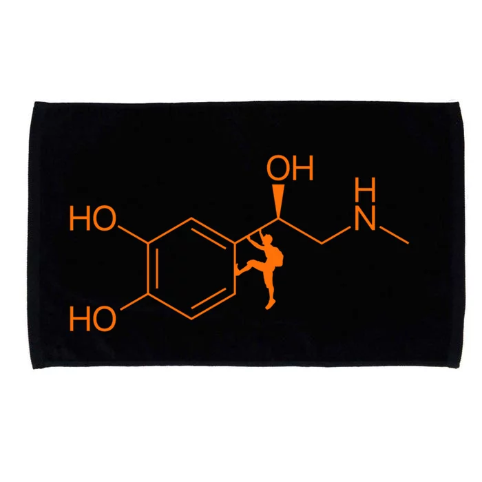 Funny Climbing Adrenaline Formula Rock Climber Great Gift Microfiber Hand Towel