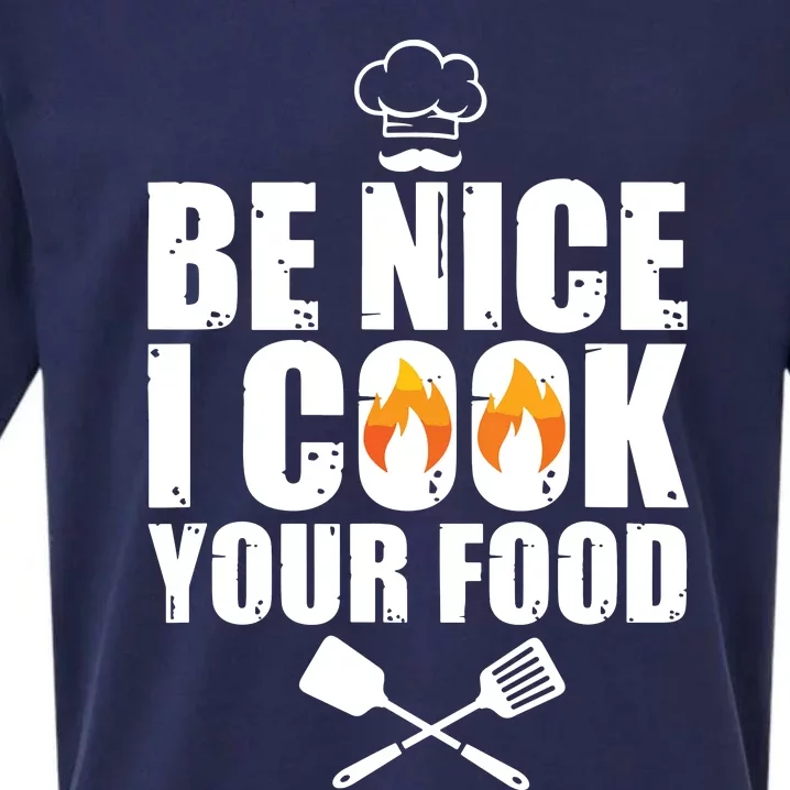 Funny Chef Art For Men Women Restaurant Cooking Food Lover Sueded Cloud Jersey T-Shirt