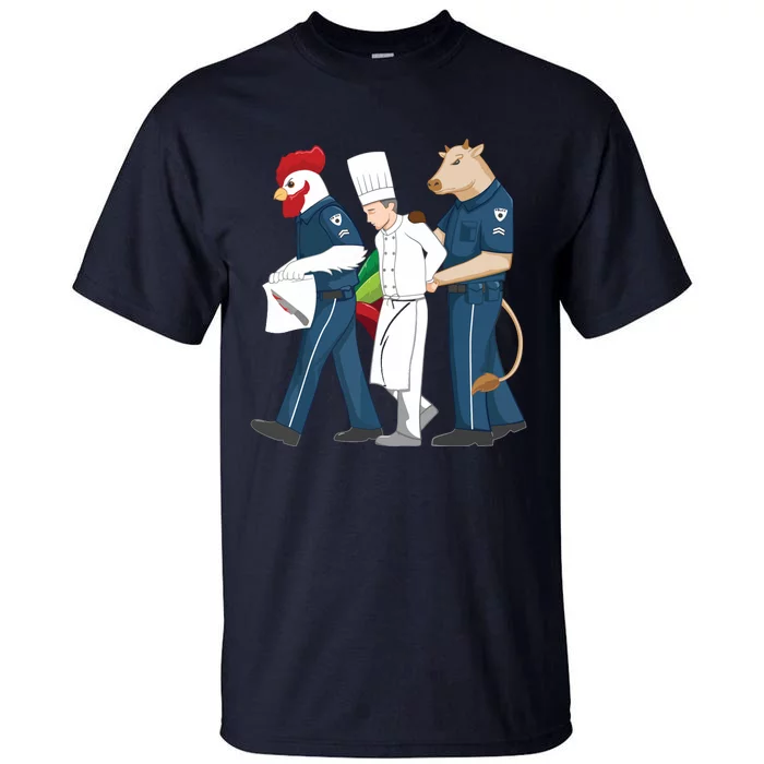 Funny Chef Accused Of Murder Restaurant Cook Kitchen Worker Tall T-Shirt