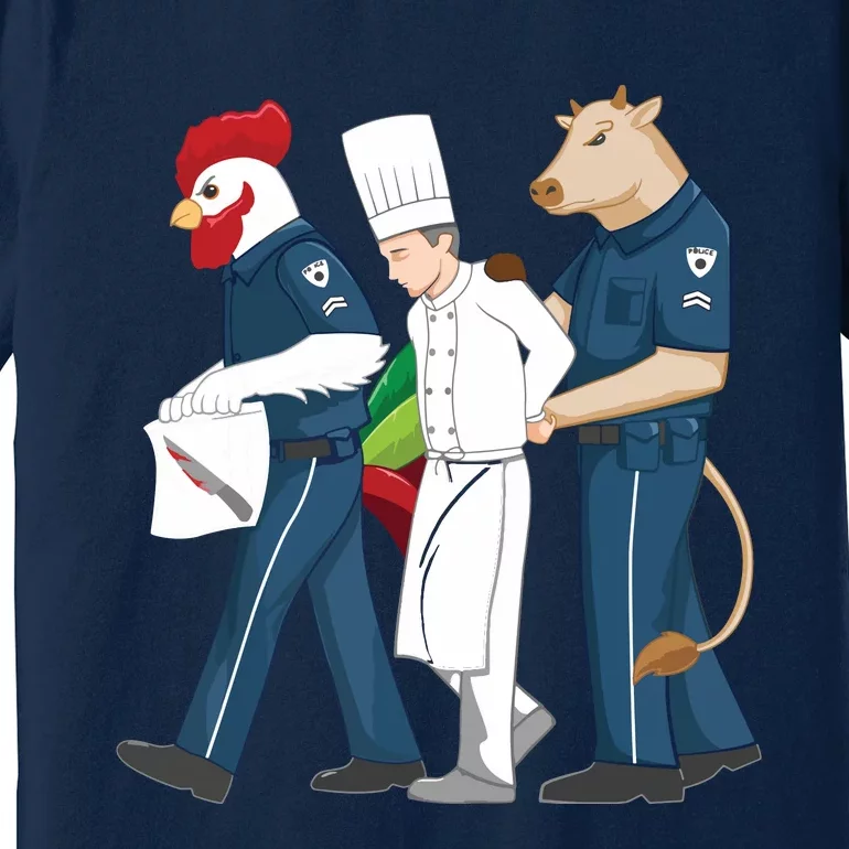 Funny Chef Accused Of Murder Restaurant Cook Kitchen Worker Premium T-Shirt