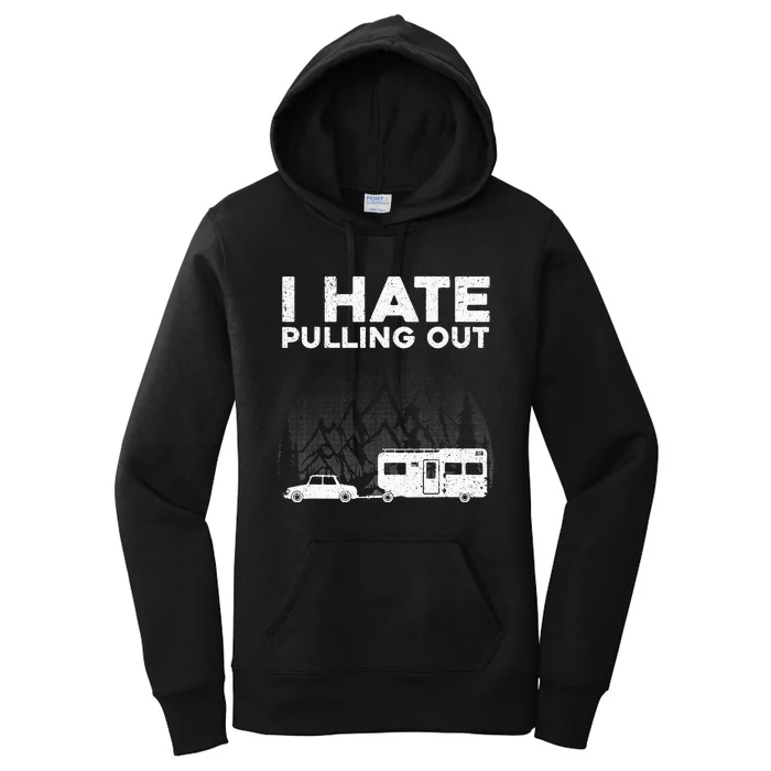 Funny Camping Art For Men Women Camping Trailer Camper Women's Pullover Hoodie