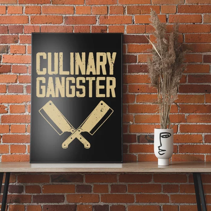 Funny Chef Art Restaurant Kitchen Food Cooking Poster