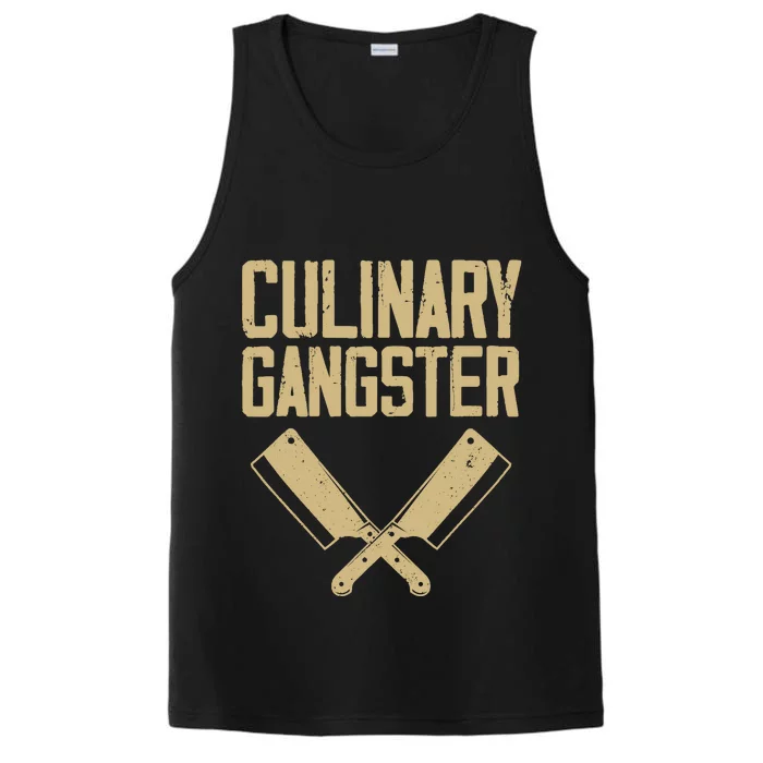 Funny Chef Art Restaurant Kitchen Food Cooking Performance Tank