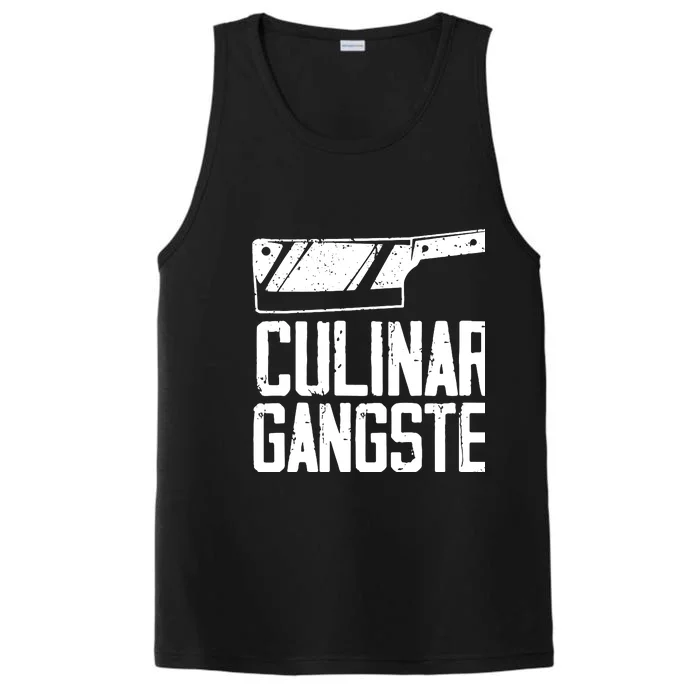 Funny Chef Art Men Women Restaurant Kitchen Food Cooking Performance Tank