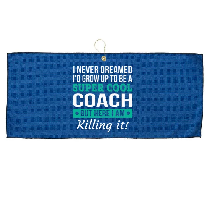 Funny Coach Appreciation Thank You Gift Large Microfiber Waffle Golf Towel