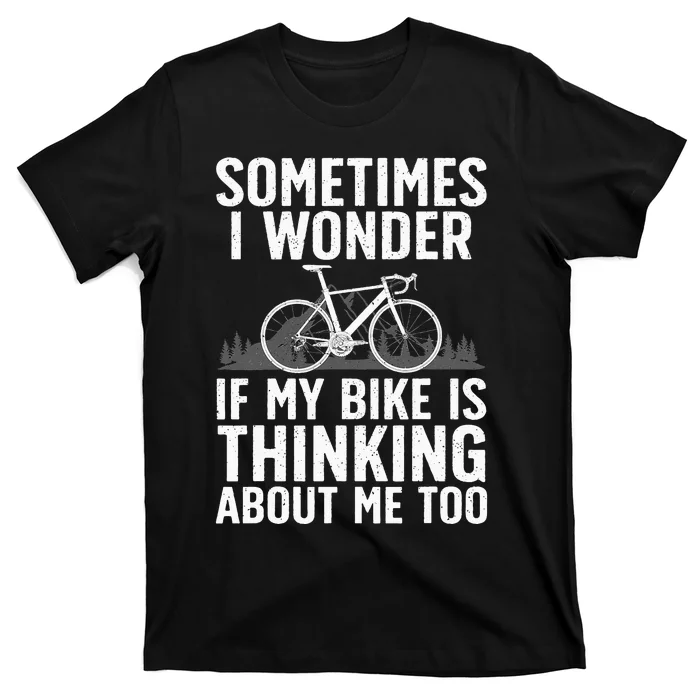 Funny Cycling Art For Men Women Kids Bike Rider Track Racing T-Shirt