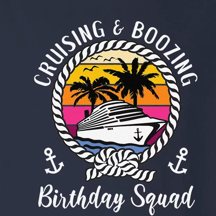 Funny Cruising And Boozing Birthday Cruise Birthday Squad Toddler Long Sleeve Shirt