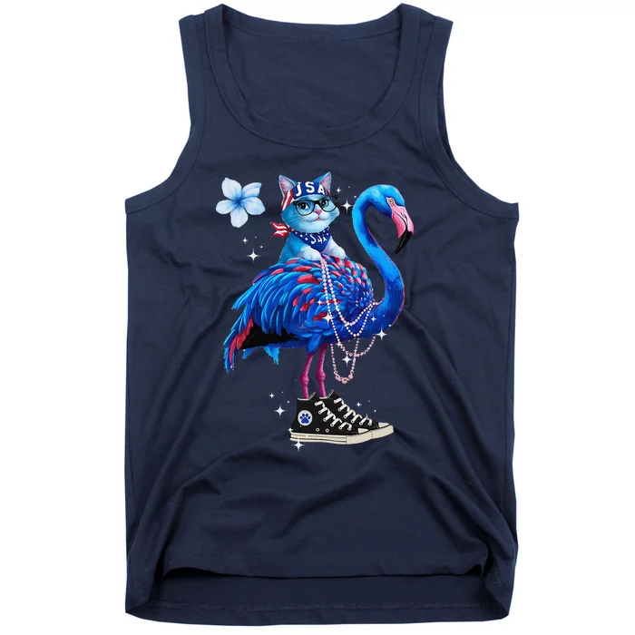 Flamingo Chucks And Pearls Cat Ladies Kamala 2024 Tank Top