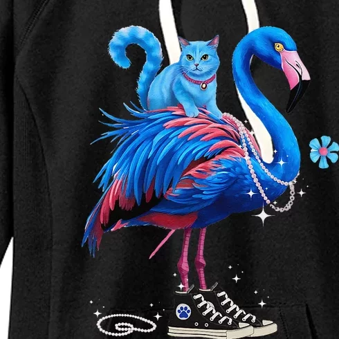 Flamingo Chucks And Pearls Cat Ladies Kamala 2024 Women's Fleece Hoodie