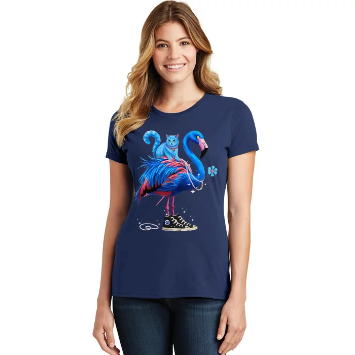 Flamingo Chucks And Pearls Cat Ladies Kamala 2024 Women's T-Shirt