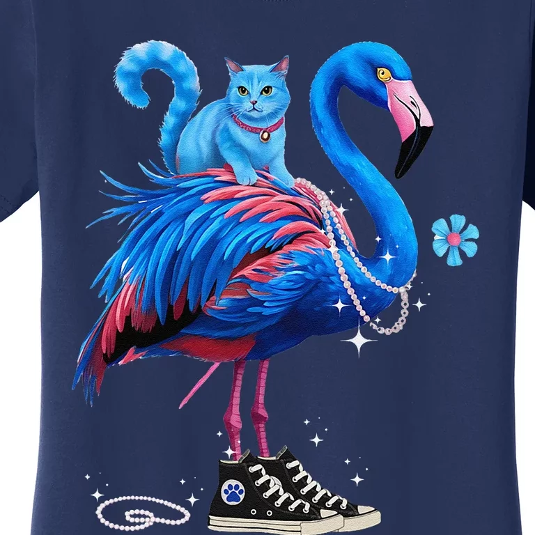 Flamingo Chucks And Pearls Cat Ladies Kamala 2024 Women's T-Shirt