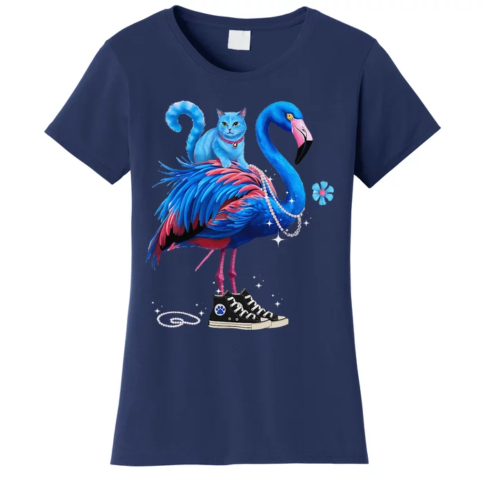 Flamingo Chucks And Pearls Cat Ladies Kamala 2024 Women's T-Shirt