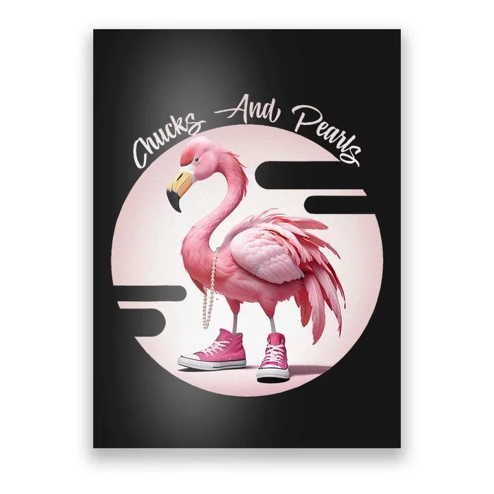 Flamingo Chucks And Pearls Comma La Kamala Poster