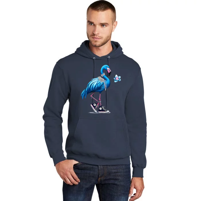 Flamingo Chucks And Pearls Comma La Kamala 2024 Tall Hoodie