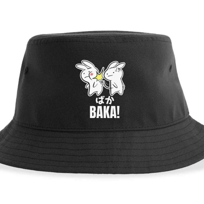 Funny Cute Anime Baka Rabbit Bunny Slap Baka Japanese Sustainable Bucket Hat