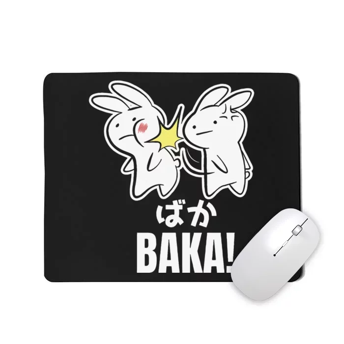 Funny Cute Anime Baka Rabbit Bunny Slap Baka Japanese Mousepad