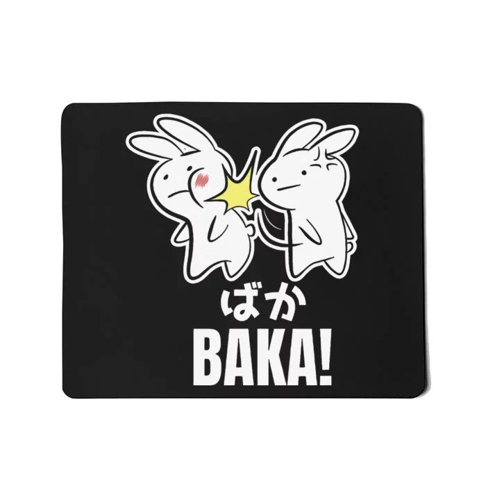 Funny Cute Anime Baka Rabbit Bunny Slap Baka Japanese Mousepad