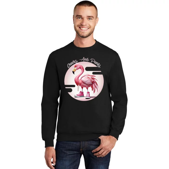 Flamingo Chucks And Pearls Comma La Kamala Sweatshirt