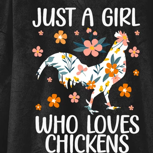 Funny Chicken Art For Girl Wo Chick Flock Chicken Farmer Hooded Wearable Blanket