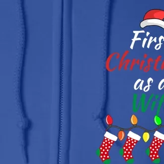 First Christmas As A Wife Spouse New Bride 1st Xmas Gift Full Zip Hoodie