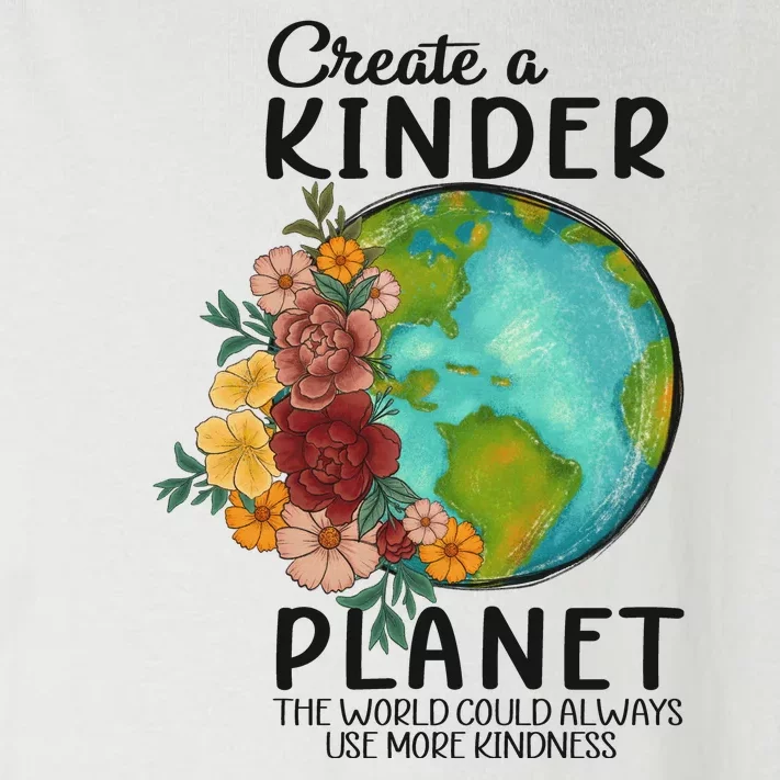 Funny Create A Kinder Planet Earth Day Toddler Long Sleeve Shirt