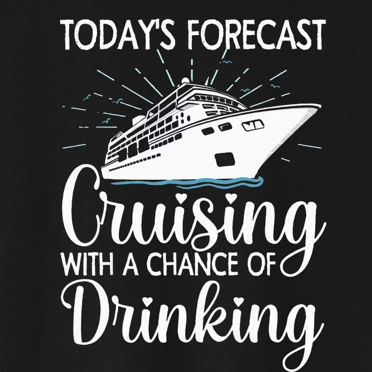 Funny Cruising Art For Cruise Ship Cruising Lovers Women's Crop Top Tee