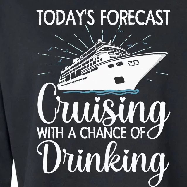 Funny Cruising Art For Cruise Ship Cruising Lovers Cropped Pullover Crew