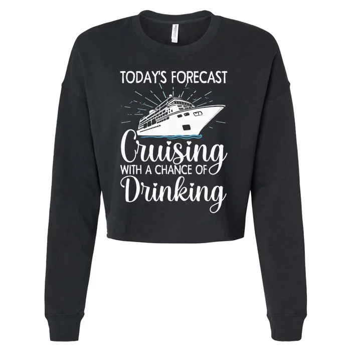 Funny Cruising Art For Cruise Ship Cruising Lovers Cropped Pullover Crew