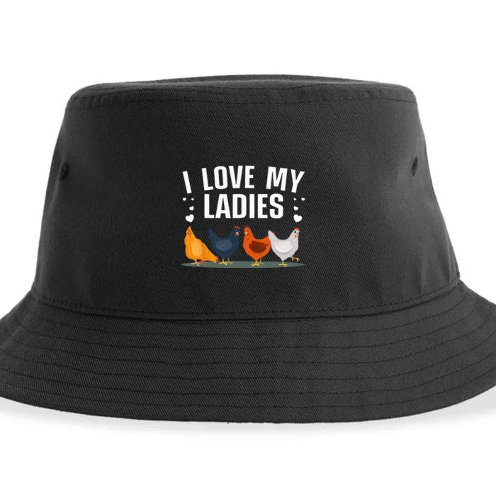 Funny Chicken Art Men Women Ladies Chicken Farmer Whisperer Sustainable Bucket Hat