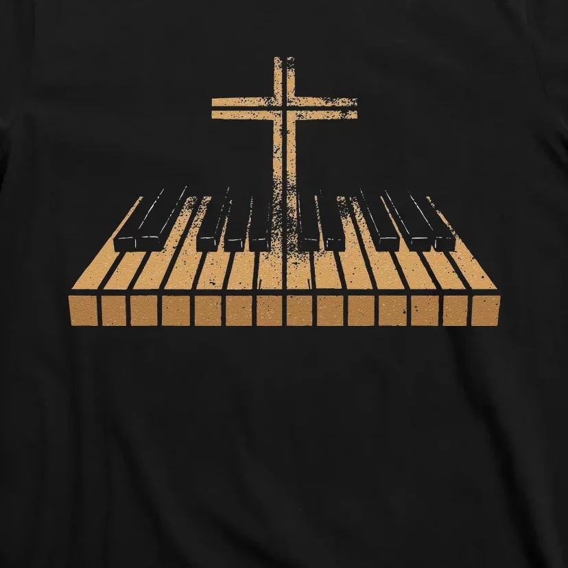 Funny Christian Band Musician Rock Music Piano T-Shirt