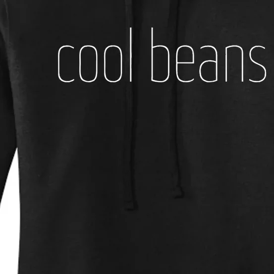 Fun Cool Beans Retro Handwritten Laid Back Lounge Women's Pullover Hoodie