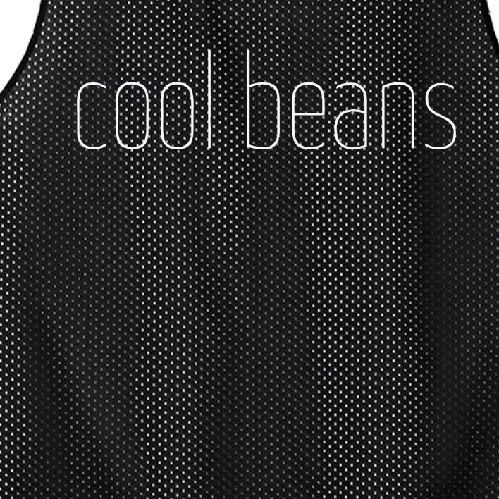 Fun Cool Beans Retro Handwritten Laid Back Lounge Mesh Reversible Basketball Jersey Tank