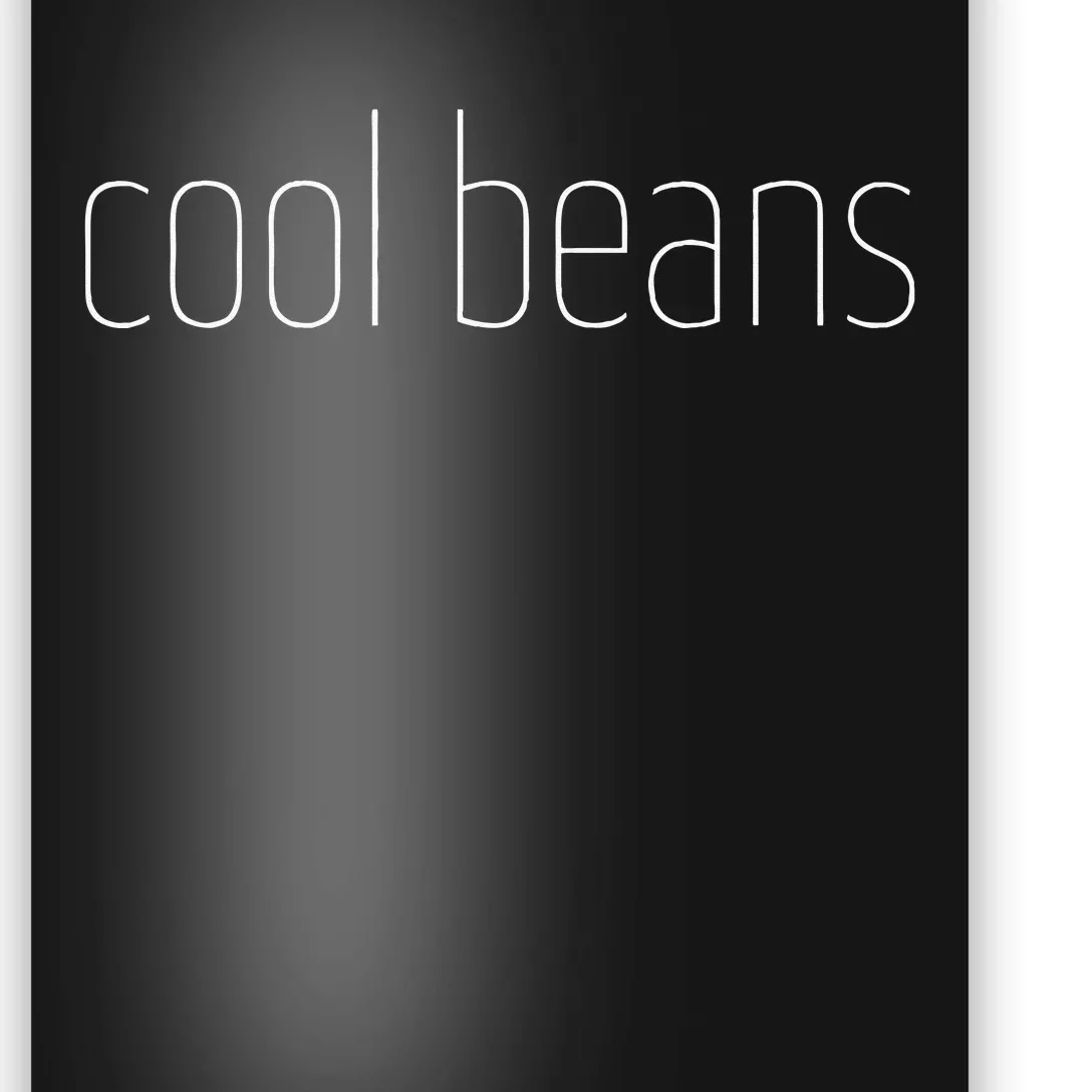 Fun Cool Beans Retro Handwritten Laid Back Lounge Poster