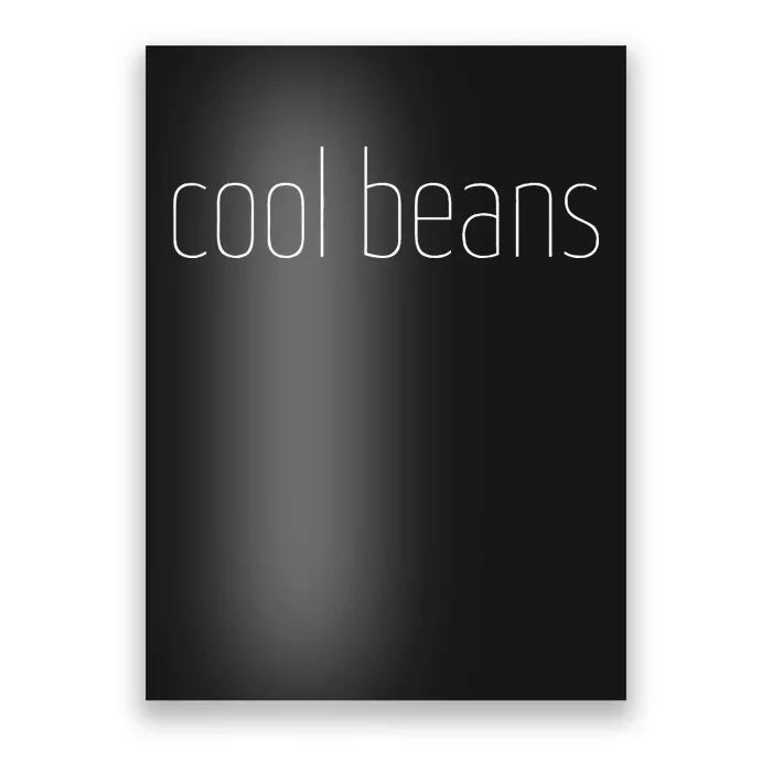 Fun Cool Beans Retro Handwritten Laid Back Lounge Poster