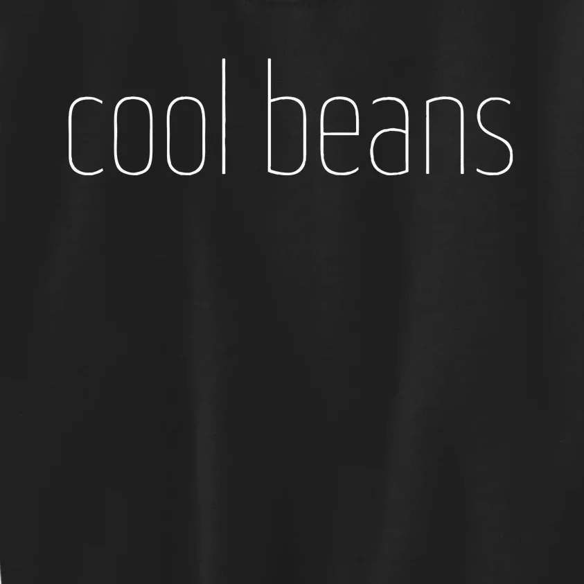 Fun Cool Beans Retro Handwritten Laid Back Lounge Kids Sweatshirt