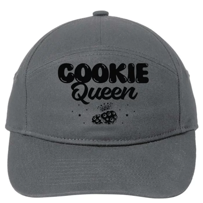 Funny Cookie Baking Design For Christmas Lovers 7-Panel Snapback Hat