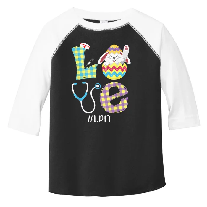 Funny Cute Bunny Love Licensed Practical Nurse Easter LPN Toddler Fine Jersey T-Shirt