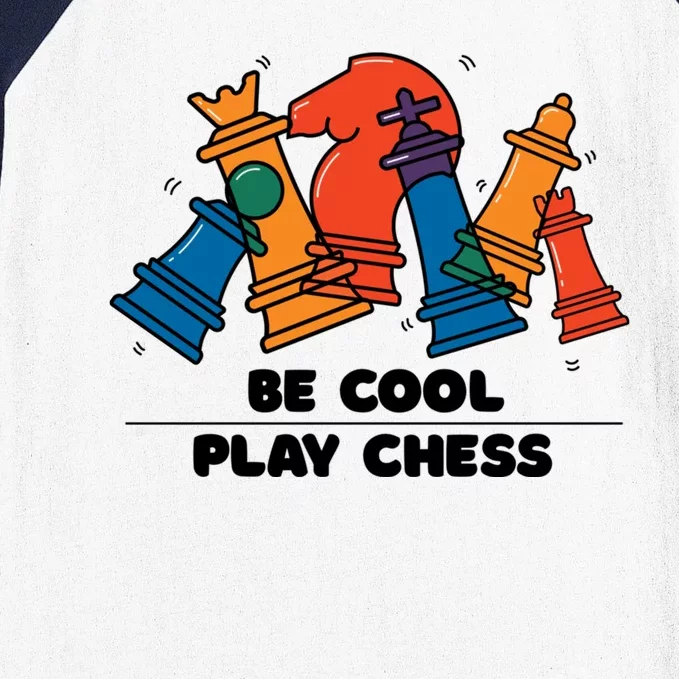 Funny Chess Be Cool Play Chess Baseball Sleeve Shirt