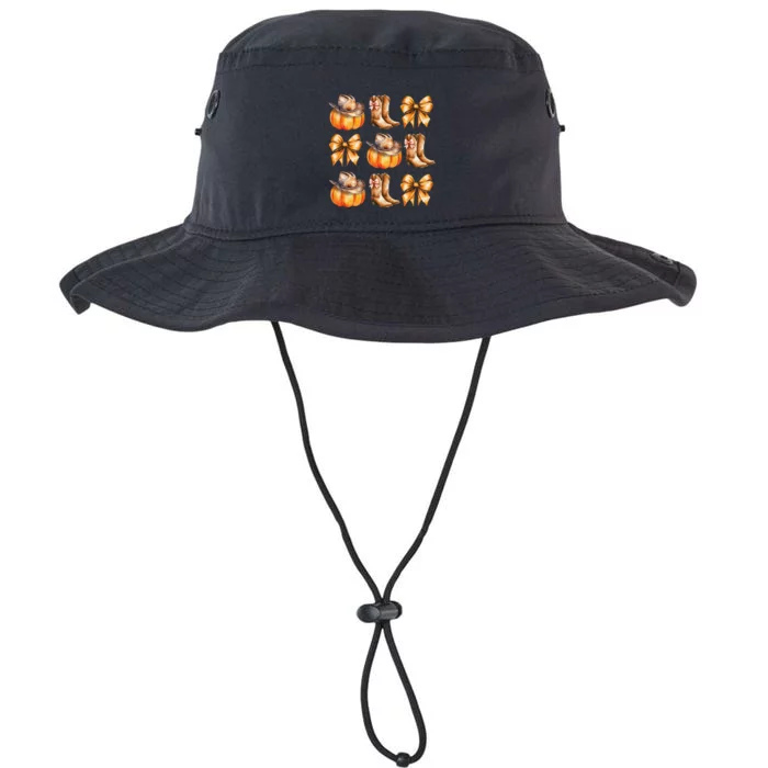 Funny Coquette Bow Pumpkin Halloween Ghost Spooky Season Legacy Cool Fit Booney Bucket Hat