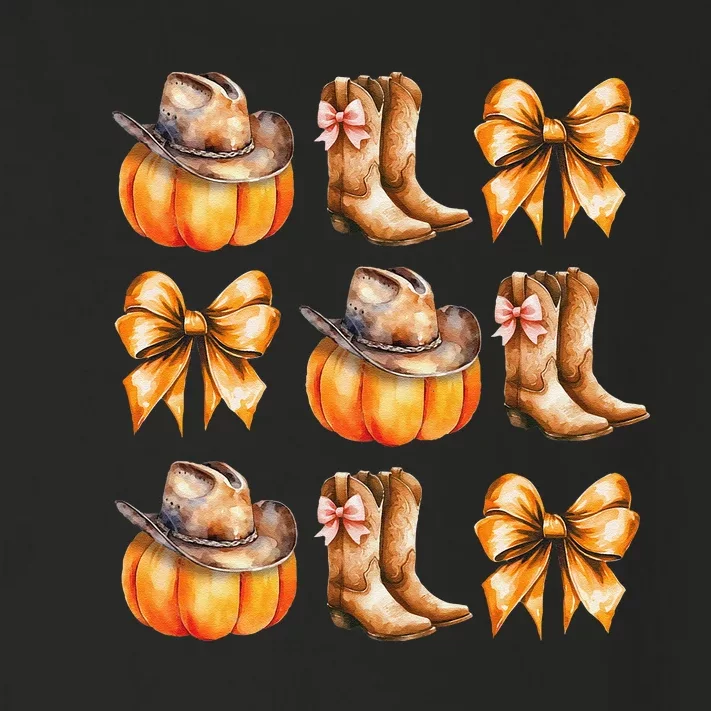 Funny Coquette Bow Pumpkin Halloween Ghost Spooky Season Toddler Long Sleeve Shirt