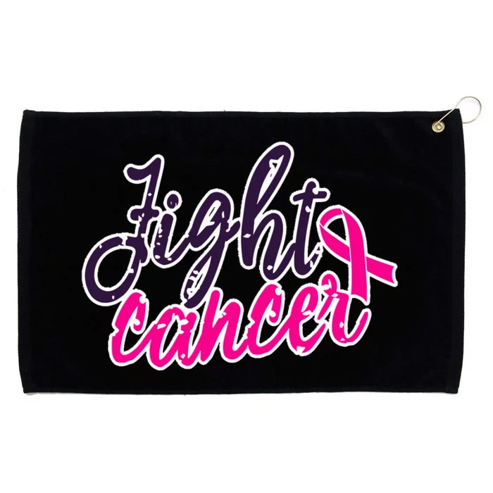 Fight Cancer Breast Cancer Awareness Grommeted Golf Towel