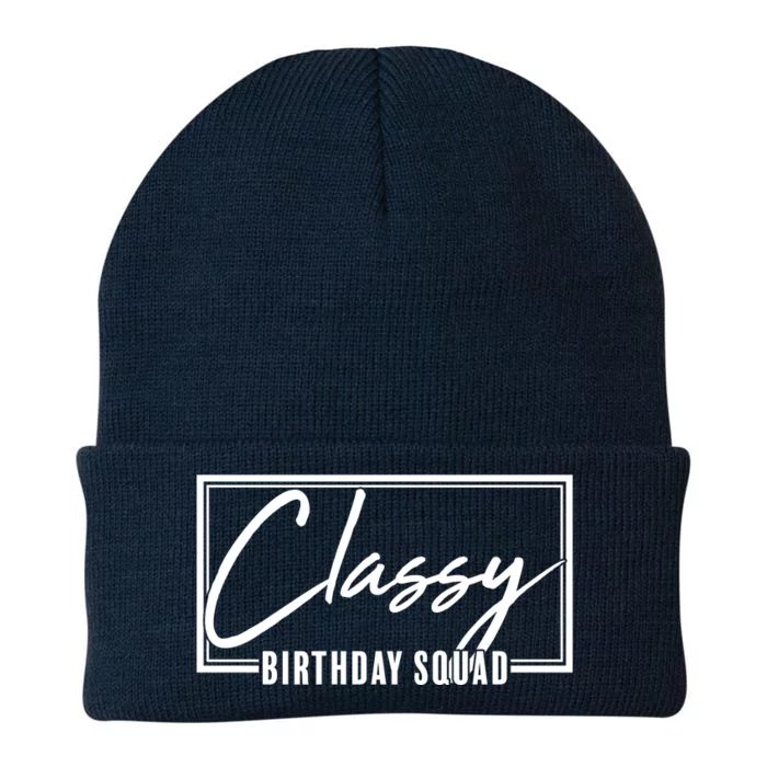 Funny Classy Birthday Squad Matching Group Shirts Knit Cap Winter Beanie