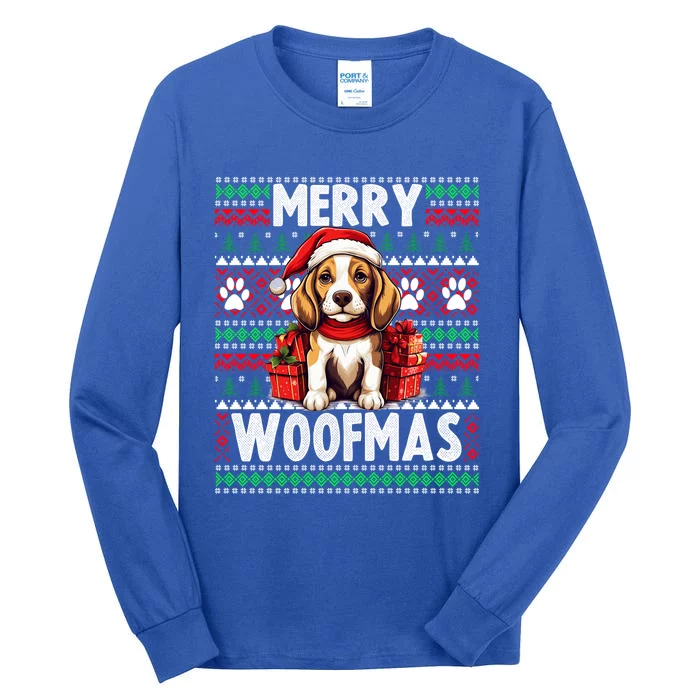 Family Christmas Beagle Dog Ugly Christmas Sweater Cute Gift Tall Long Sleeve T-Shirt