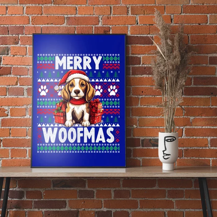 Family Christmas Beagle Dog Ugly Christmas Sweater Cute Gift Poster